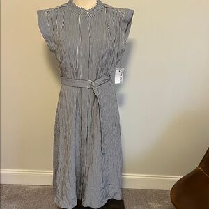 Nine West Striped Midi Dress